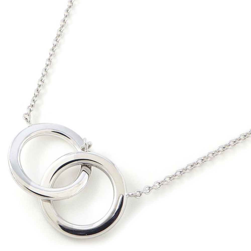 Tiffany Interlocking Circle Diamond Necklace Whit… - image 2